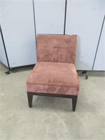 UPHOLSTERED BUTTON BACK OCCASIONAL CHAIR