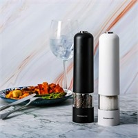 **Electric Sea Salt & Pepper Grinder Set