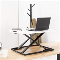 White Height Adjust. 27 inch Stand. Desk Converter