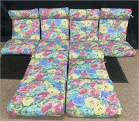 Floral Patio Chair Cushions-100% Polyester