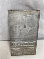 VW Now Only $700 printing block stamp