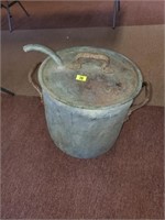 LARGE COPPER POT W/ LID- POSSIBLE HOMEMADE BREW