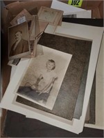 FLAT OF VTG. PORTRAITS- PICTURES