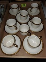 JOHNSON BROTHERS 8 SMALL CUPS AND SAUCERS