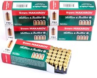 Ammo Lot of 250 Rounds of Sellier & Bellot 9mm Mak