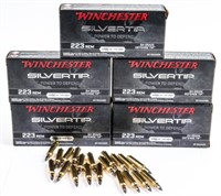 Ammo 100 Rounds .223 Winchester Silvertip