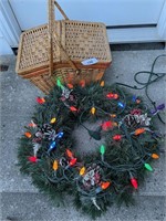 Christmas Wreath & Basket