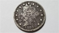 1883 Liberty V Nickel With Cents