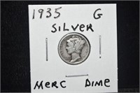 1935 Mercury Silver Dime