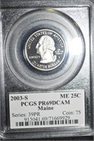 2003 S PCGS PR69 Deep Cameo Quarter