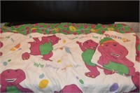 Twin Barney Comforter, Pillow Case