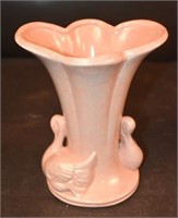 Pink Swan Vase By Gonder #  H 47