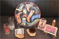 Texas Lot - Spoon Rest, Tray ,Glasses, Cup & Signs