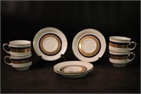 Four Cmielow Cup & Saucer Sets