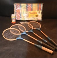 Beach Mat NIP, Badminton Rackets & Birdies