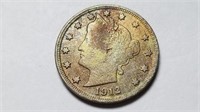 1912 S Liberty V Nickel Very Rare