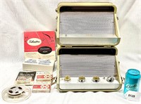 Vintage Silvertone Reel to Reel Player & Extras