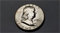 1954 S Franklin Half Dollar Uncirculated