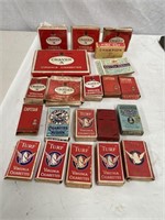 21  assorted tobacco & cigarette packets