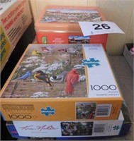 5 jigsaw puzzles, various sizes