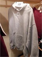 Men's gray Nike hooded sweatshirt, size XXL