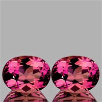 Natural Padparadscha Pink Tourmaline Pair{Flawless