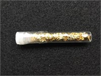 Vile of 24k Gold Flakes Uprox. 1/40th Troy oz
