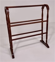 Cherry towel bar, repro., 25.5" w, 28.5" tall