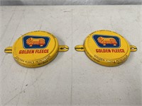 2 Golden Fleece drum caps