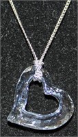 Swarovski Crystal Heart Necklace in Box