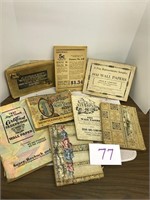 Vintage Wall Paper Books 1930's. 1925, 1918