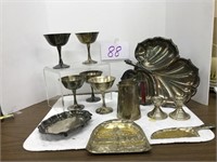 Assorted Serving Pieces Silver Plate