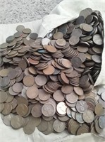 Lot of 5000 US Wheat Lincoln Cents