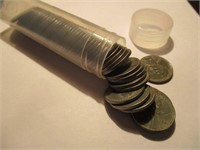 50 pcs. Tube of Lincoln Wheat Cents 1943 Steels