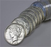 20 pcs. 1922-23 US Silver BU Grade Peace Dollars