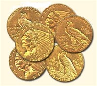 (1) $2.5 Dollar Gold Indian Coin