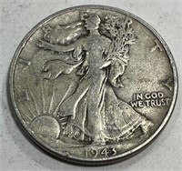 1943 Walking Liberty Half Dollar