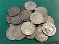 Lot of (50) US Morgn Silver Dollars