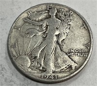 1941 s Walking Liberty Half Dollar - Lower Mintage