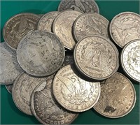 (20) US Silver Morgan Dollars