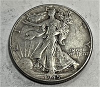 1945 Walking Liberty Half Dollar