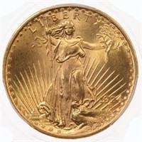 1923 US $20 Gold Saint Gaudens High Grade