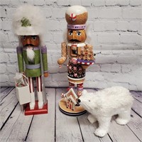 New Decorative Nutcrackers and Wooden Polar Bear
