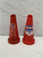 Total & Ampol GT plastic oil bottle tops