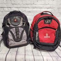 QTY 2 Backpacks Swissgear/Red Fire Engineering Co.