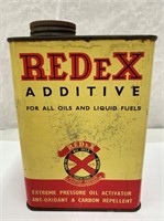 Redex 1 quart oil tin