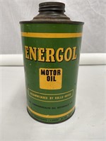 Energol 1 quart oil tin