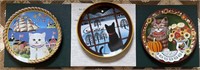 3 Uncle Tad's Cats Collector's Plates