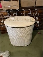 Vintage Laundry Basket & Shoe Rack