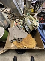 Iron, Mocassins, Boot Covers, etc.